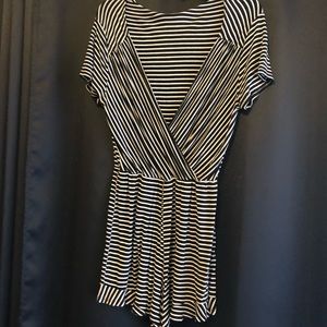 Black and white romper